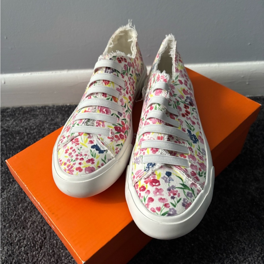 Floral Canvas Sneakers